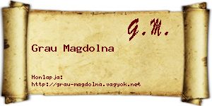 Grau Magdolna névjegykártya